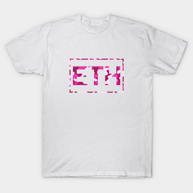 Ethereum Pink Camo T-Shirt by felixbunny